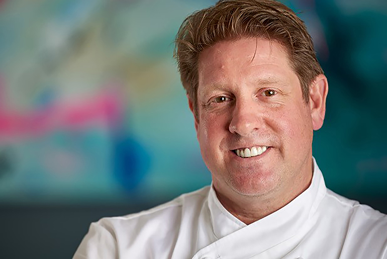 Stephen Lewandowski, owner and executive chef of Townhouse in Greenwich, combines a gift for cooking with a head for business and organization, thanks in part to years spent in elite restaurants and hotels.