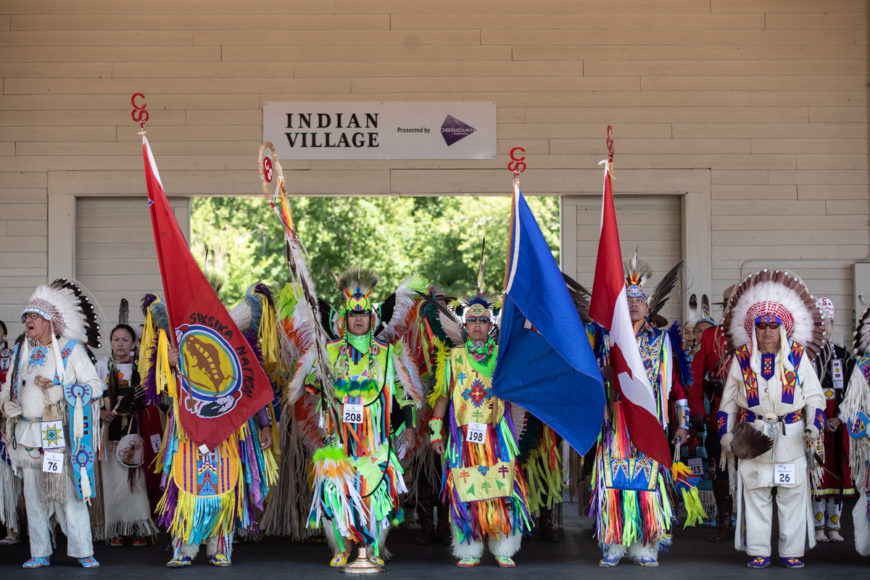 The Calgary Stampede’s Indian Village. 