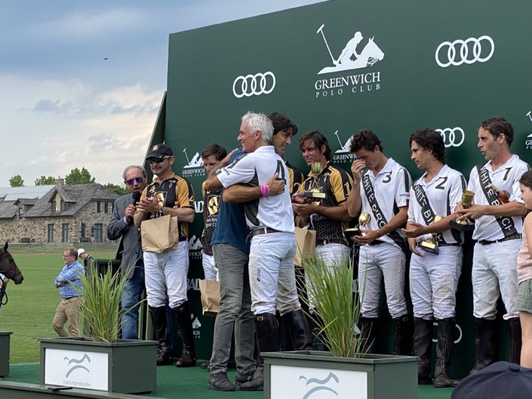 The bubbly flows on the victory stand at Greenwich Polo Club and off the field at The Pony Café and The Cup Bearer.