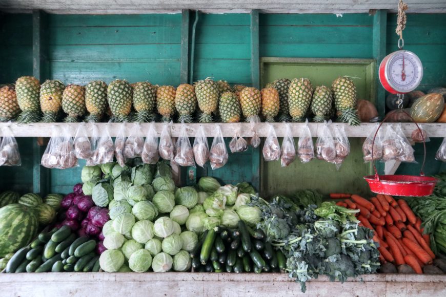 Fruit store in Bocas del Toro, Panama. 
Photograph by Felix Tchverkin.