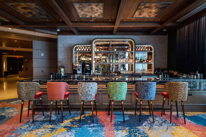 The bar in the Lobby Lounge. Courtesy Nathaniel Johnston Photography.