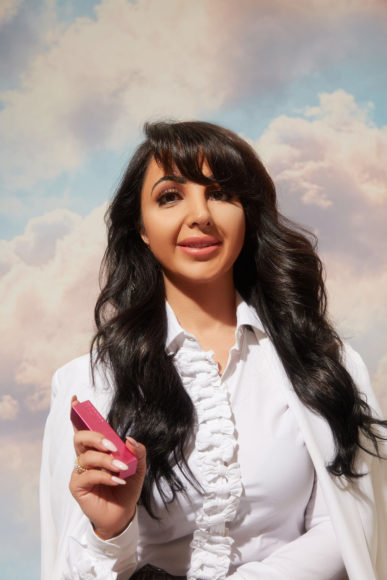 Basma Hameed, herself a burn victim, is on a mission to help people camouflage their scars. Courtesy Basma Hameed.