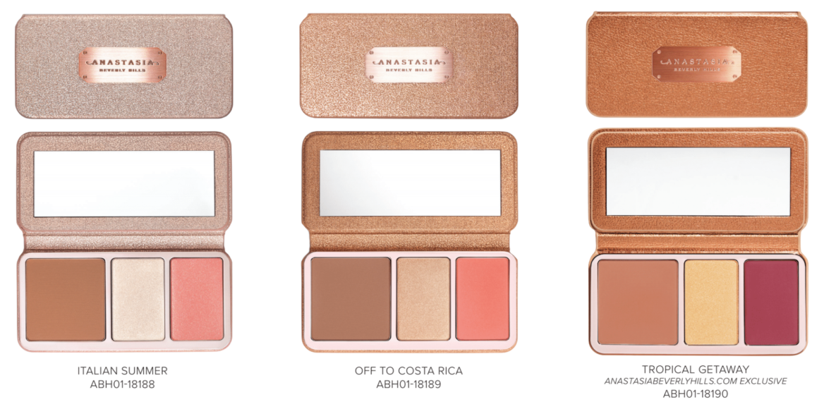Why not give yourself a sexy Italian summer with these new Face Palettes? Courtesy Anastasia Beverly Hills.