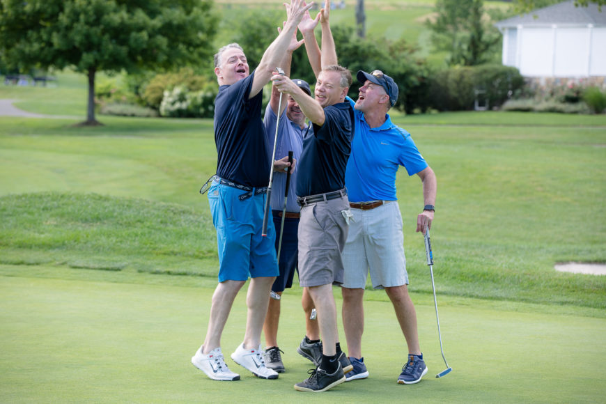 It’s all for one and one for all, including two great causes, at the Honorine Golf Classic Monday, Aug. 2, at The Country Club of Darien. Courtesy Honorine Golf Classic.