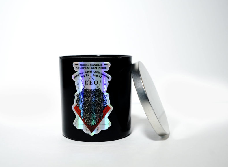 Custom Candle Co. in Bedford Hills makes eco-friendly candles. Here its Leo candle, part of The Zodiac collection.
