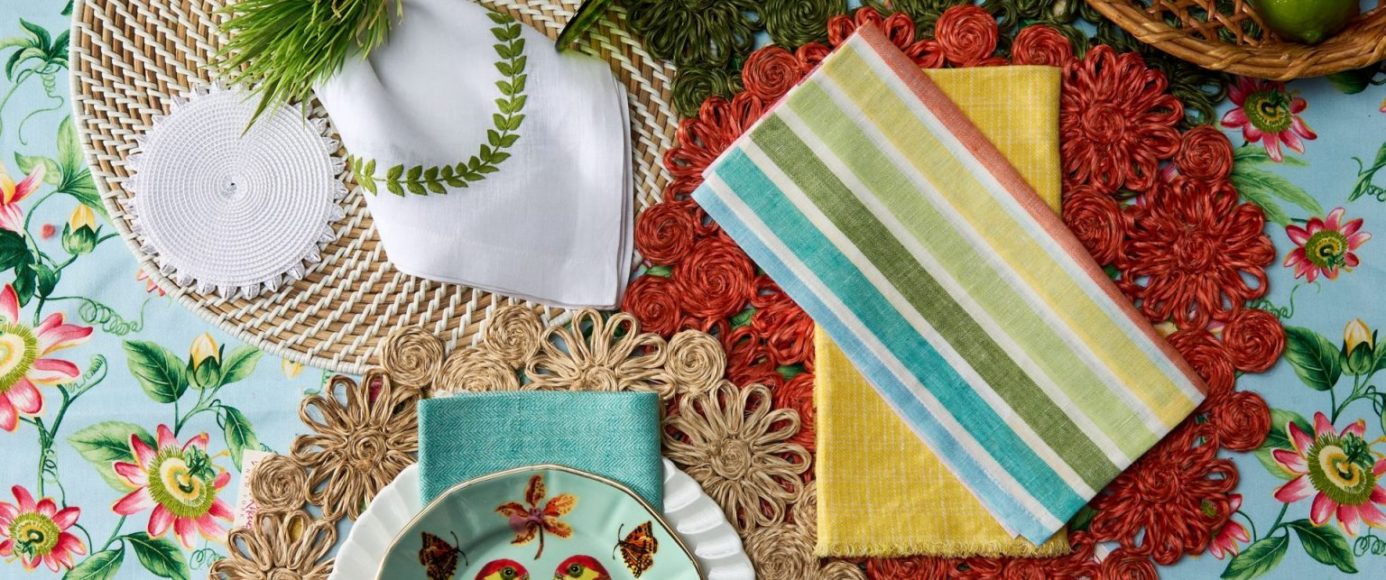 Deborah Rhodes brings color, pattern and a creative touch to tabletops.