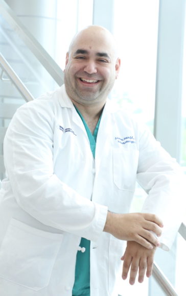 Simon Hanft, M.D., chief of neurosurgical oncology at Westchester Medical Center in Valhalla. Photograph by Lauren Asselmeyer/WMCHealth.