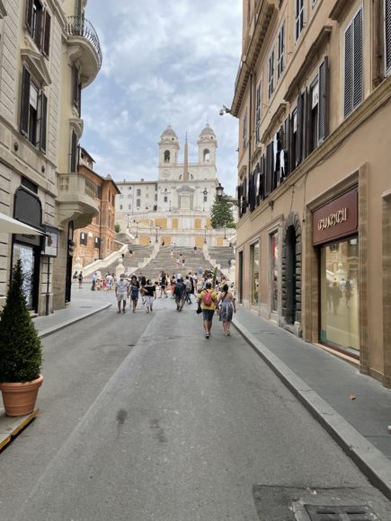Spanish Steps, Rome, September – still virtually tourist-free. Photographs by Jeremy Wayne. 