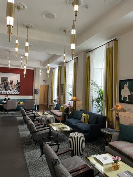 The lounge at Hotel Vilòn. Photographs by Jeremy Wayne. 