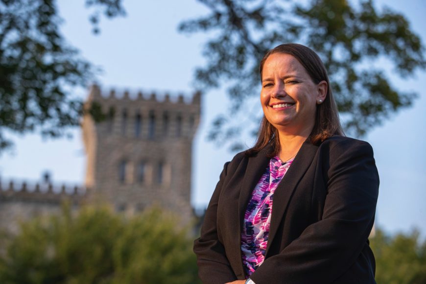 Manhattanville College doctoral candidate Jennifer Wesolowski has received the college’s first Ethel Kennedy Award for Human Rights Leadership. Courtesy Manhattanville College.