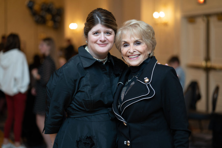 Cara Pace, United Hospice CEO, with honorary chair Tess McCormack Raso.