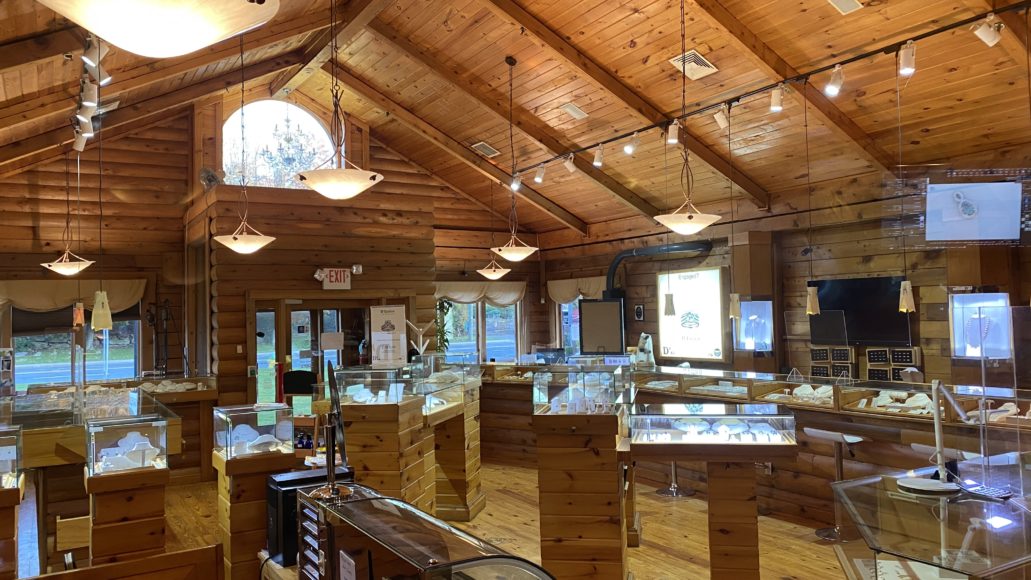 D’Errico’s Jewelry, interior.