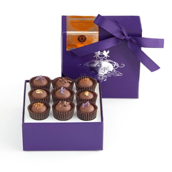 Chocolate heaven: Vosges Haut Chocolat truffles, with their hazelnut-praline filling, are Italy in your palm. Courtesy Vosges.