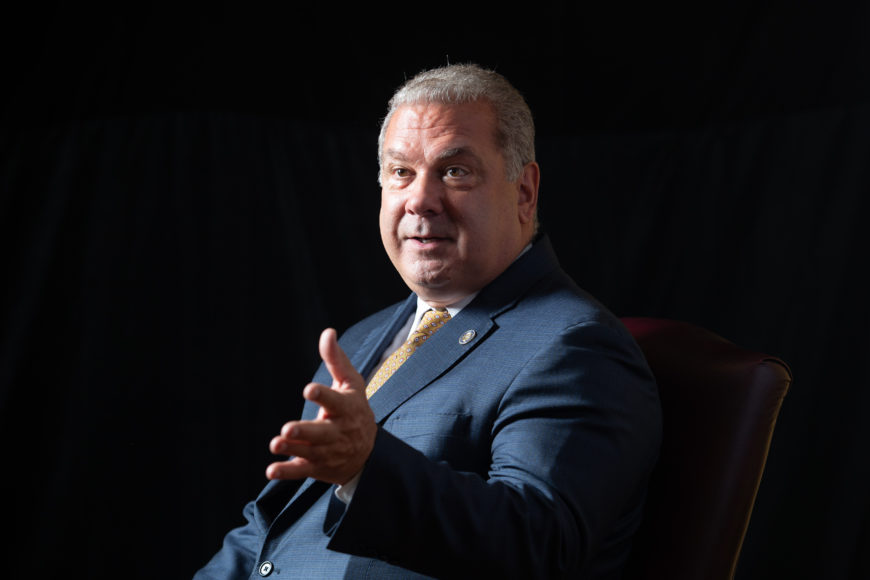 Yonkers Mayor Mike Spano has been credited with turning Yonkers into a financial powerhouse. Photographs by John Rizzo.