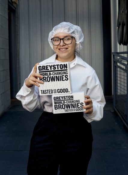 Greyston Bakery, owned by Greyston Foundation Inc., doesn’t hire people to make brownies. It makes brownies to hire people. Here, Belkin Alfaro.
