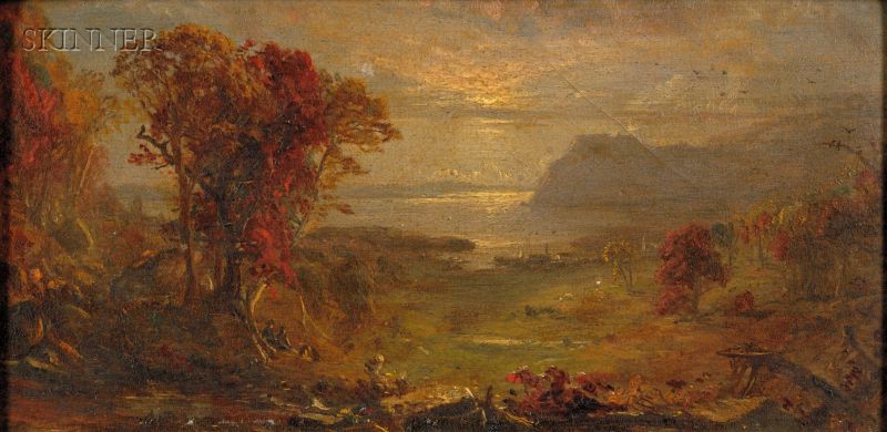 Jasper F. Cropsey’s “Autumn on the Hudson” (oil on board). Private collection, New York state. Sold for $320,000 at Skinner Inc. Courtesy Skinner Inc.