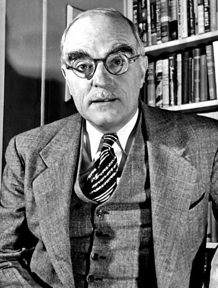 Thornon Wilder, seen here in 1948, was perhaps best-known for the seminal works “Our Town” and “The Bridge of San Luis Rey.” But his Yonkers-set play “The Matchmaker” would spawn the blockbuster “Hello, Dolly!”. Courtesy Bridgeport Telegram.