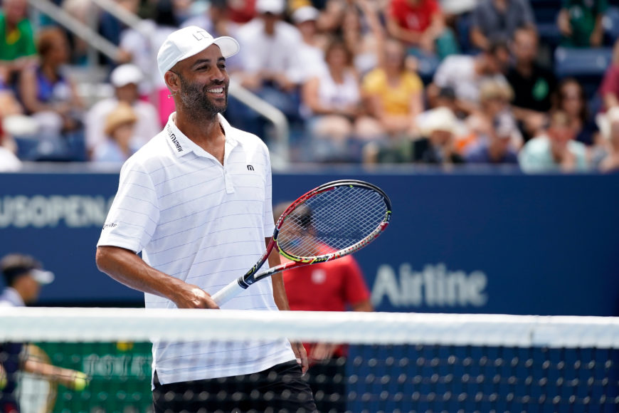 James Blake at the 2018 US Open. Photograph by Darren Carroll/USTA.
