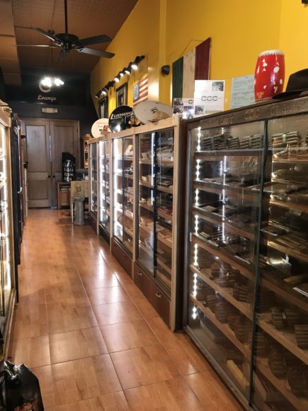 Cigar wall at the Connecticut Cigar Co. 
Photograph by Cristian Apruzzese.