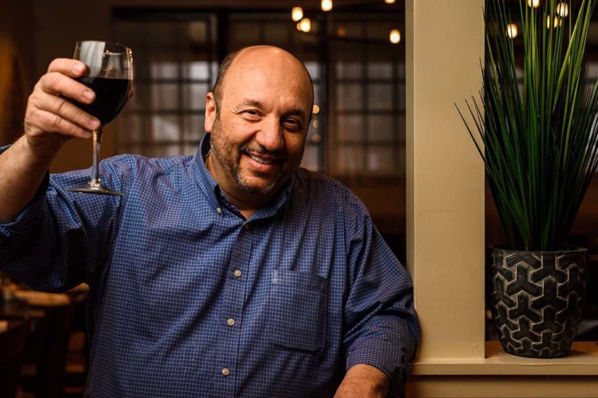 Constantine “Dino” Kolitsas, co-owner of Greca in White Plains. Photograph by Vickey Hochman.