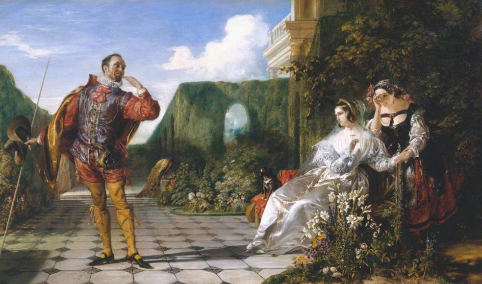 Daniel Maclise’s “Scene from ‘Twelfth Night,’ the Countess and Malvolio” (1840), oil on canvas. Collection of the Tate. William Shakespeare reportedly wrote the play as a Twelfth Night entertainment.