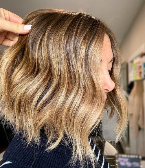 The beachy waves of balayage. Photographs courtesy LA Beauty Bar.