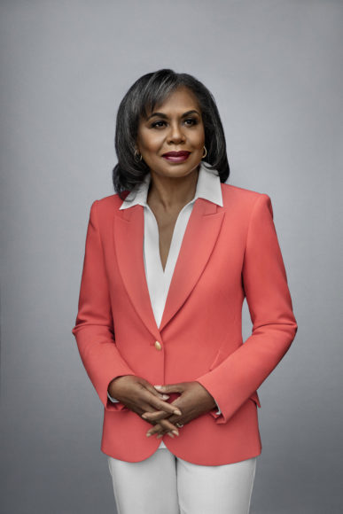 Anita Hill — a professor of law,
 public policy and women’s studies
 at Brandeis University, a PEN Courage Award-winning author and a human rights advocate whose new book is “Believing: Our Thirty-Year Journey to End Gender Violence.” Photographs by Olivier J-P Kpognon, O & Co. Media.
