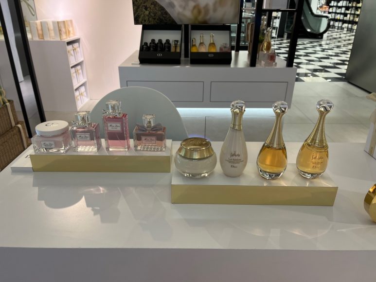 Bloomingdale’s White Plains has a pop-up on Dior fragrances and foundations. Photographs by Georgette Gouveia.