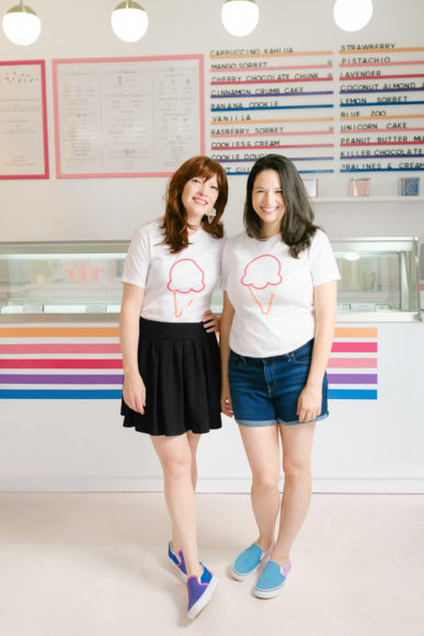 Erin O’Keefe, left, and Pam Geiger, co-owners of Ice Cream Social. Photographs by Darina Todorova.