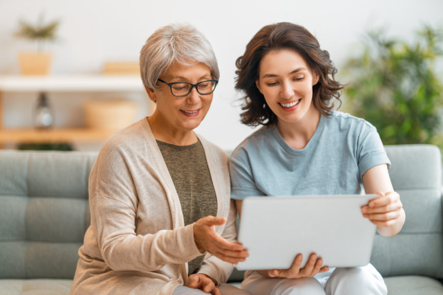 As parents age, their children may be called on to help them with everyday tasks, like navigating the computer.