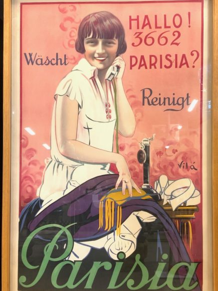 Among the many Art Deco-era posters that will be featured in the June 15 auction is “Parisia.”