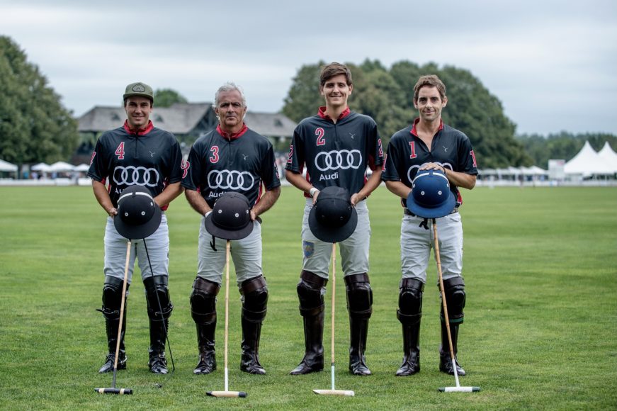 Team Audi and Team Gardenvale in action at Greenwich Polo Club. Photographs by Marcelo Bianchi for Greenwich Polo Club.